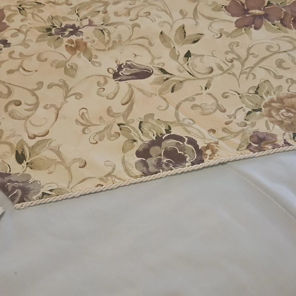 Floral Valance SET of One Window 2 Pieces Included 40x24x36